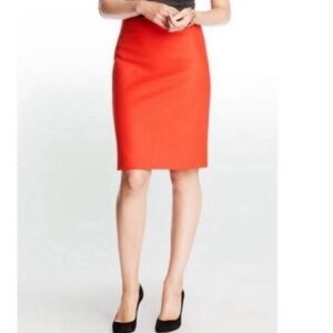 J. Crew Vibrant Red Pencil Skirt